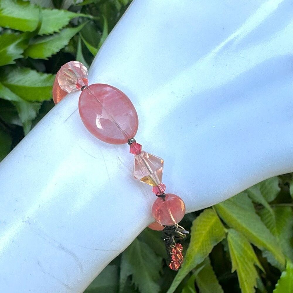 Dabby reid pink crystal bracelet